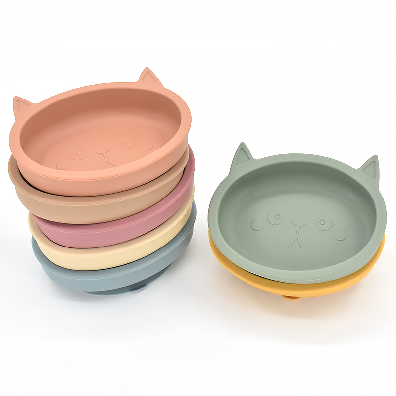 Baby Food Jars With Lids - Placa de alimentação de silicone para