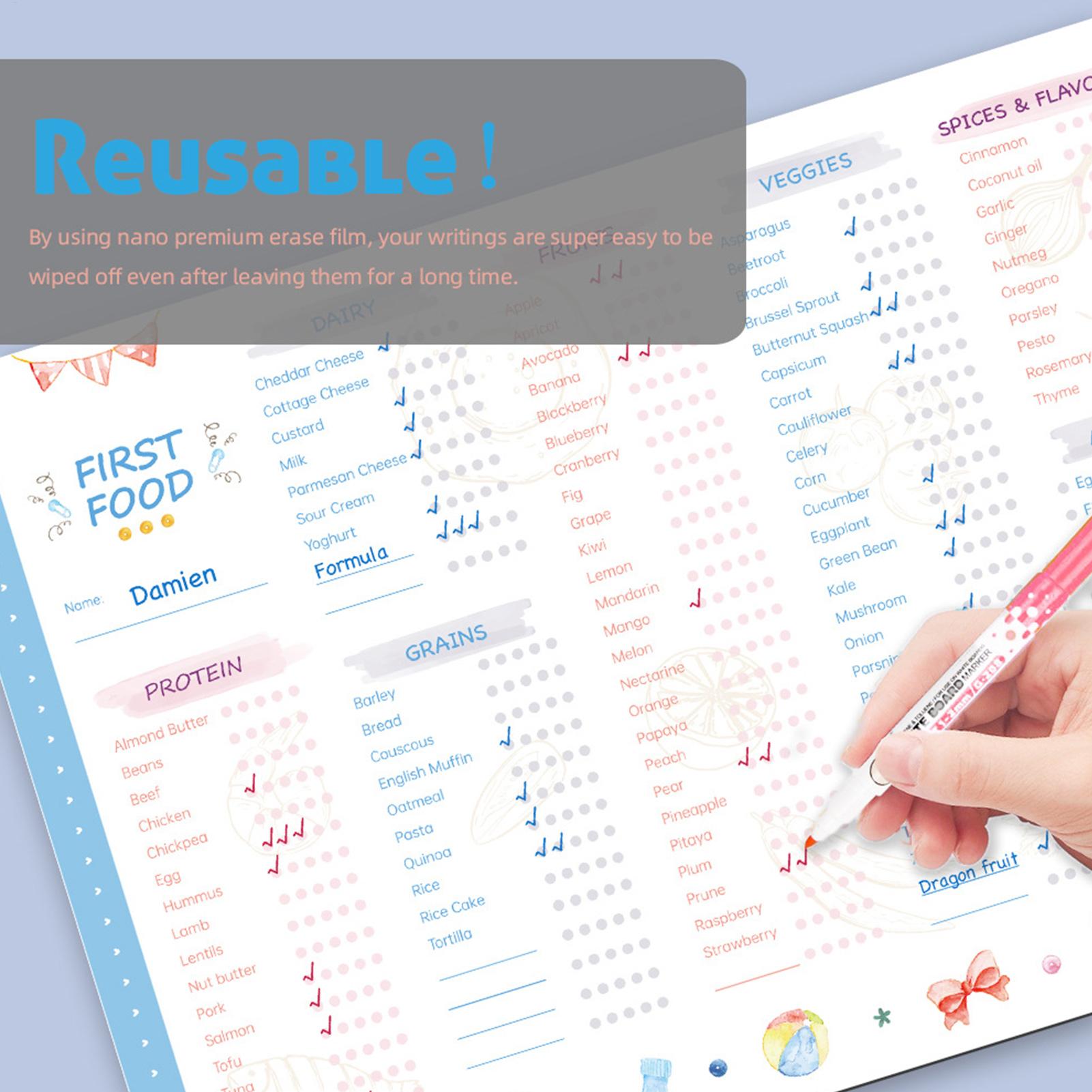 Baby Food Menu - Lista de Verificação de Primeiros Alimentos