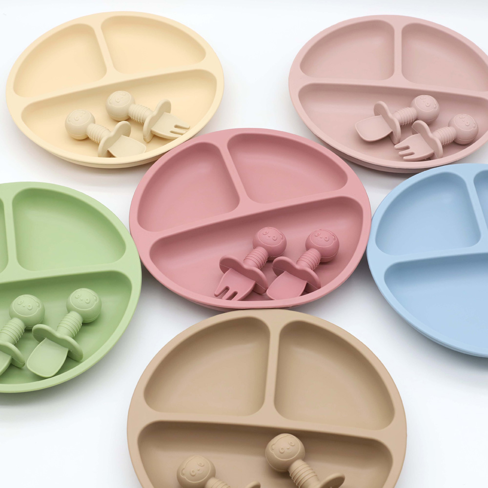 Baby Food Menu - Conjunto de Utensílios de Silicone para