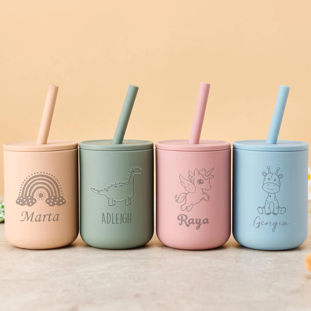 Copo com canudo de silicone pa - Baby Food Jars With Lids avaliação e preço