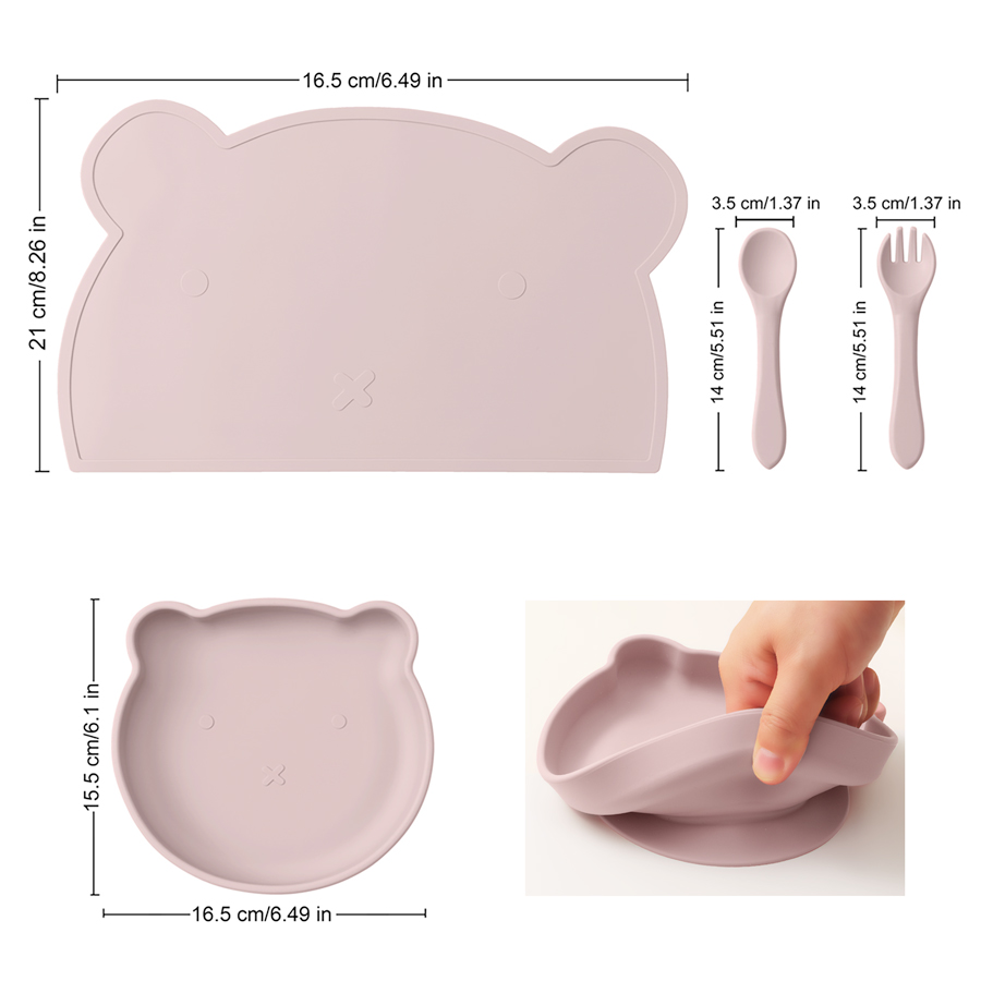 Bpa livre 4 pçs silicone crian - Baby Food Menu avaliação e preço